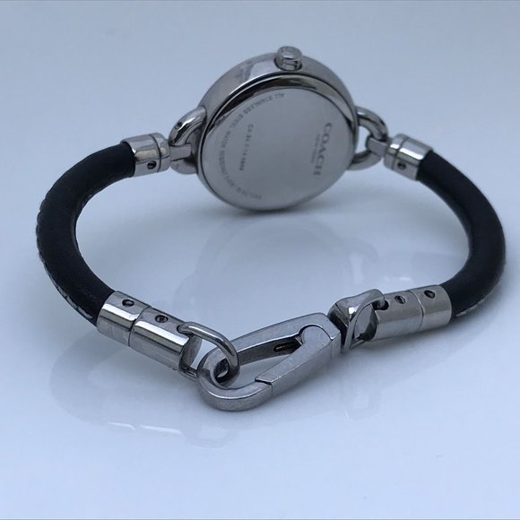 Coach New York Women Watch Black Leather Band CA.3 - Picture 8 of 9
